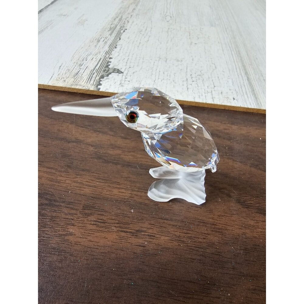 Swarovski kingfisher Bird crystal figurine statue‎